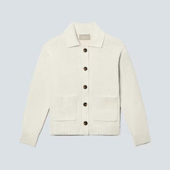 Everlane The Cotton Chore Sweater Jacket - Picture 6 of 6